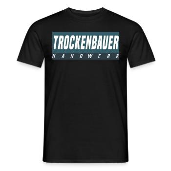 Trockenbauer T-Shirt - Männer T-Shirt - Schwarz - Vorne - AI Model Male 178 light (178cm)