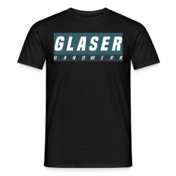 Glaser T-Shirt - Männer T-Shirt - Schwarz - Vorne - AI Model Male 178 light (178cm)
