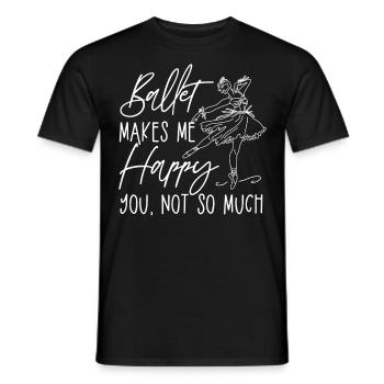 Ballet Dancer Dance Girl Ballerina - Männer T-Shirt - Schwarz - Vorne - AI Model Male 178 light (178cm)