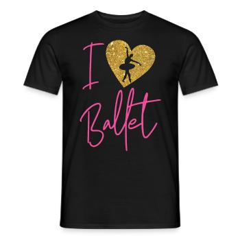 Ballet Dancer Dance Girl Ballerina - Männer T-Shirt - Schwarz - Vorne - AI Model Male 178 light (178cm)