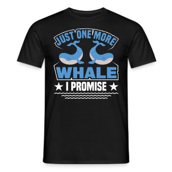 Observation des baleines Observation des baleines Orques Bleu Baleine - T-shirt homme - noir - Devant - AI Model Male 178 light (178cm)