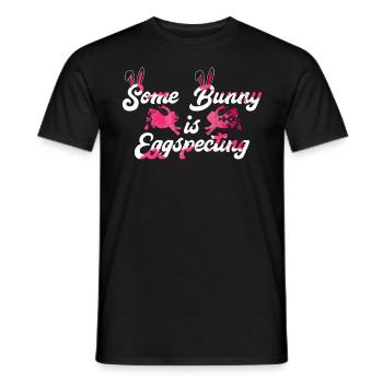 Easter Bunny is Egg-Specting Easter Bunnies future - Men's T-Shirt - black - Front - AI Model Male 178 light (178cm)