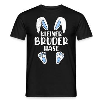 Bruder Hase Osterhasen Osterfreunde Kinder - Männer T-Shirt - Schwarz - Vorne - AI Model Male 178 light (178cm)