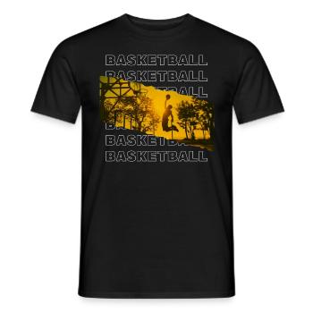 Basketteur Basketteur Dunking Joueur sportif - T-shirt homme - noir - Devant - AI Model Male 178 light (178cm)