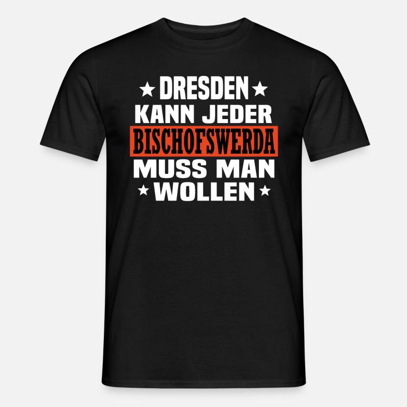 Bischofswerda - Männer T-Shirt - Schwarz