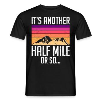 Wanderer lustig Bergesteiger Berge Naturburschen - Männer T-Shirt - Schwarz - Vorne - AI Model Male 178 light (178cm)