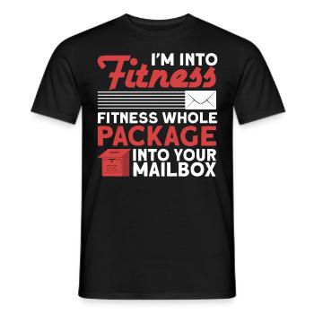 Postbote Briefträger Brief Paketdienst Geschenk - Männer T-Shirt - Schwarz - Vorne - AI Model Male 178 light (178cm)