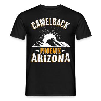 Phoenix Arizona Mountaineers and Hikers Summit - Men's T-Shirt - black - Front - AI Model Male 178 light (178cm)