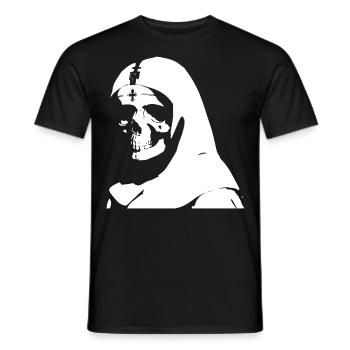 Un style sinistre dévoilé : découvrez un monde de Horr - T-shirt homme - noir - Devant - AI Model Male 178 light (178cm)