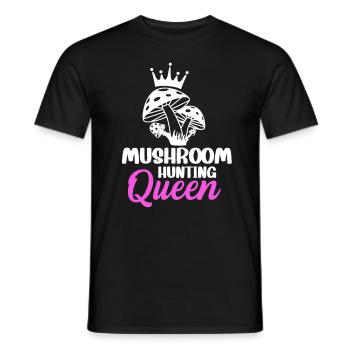 Chasse aux champignons Reine butinante Chasse aux champignons - T-shirt homme - noir - Devant - AI Model Male 178 light (178cm)