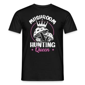 Chasse aux champignons Reine butinante Chasse aux champignons - T-shirt homme - noir - Devant - AI Model Male 178 light (178cm)