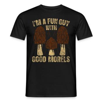I'm A Fun Guy With Good Morels Foraging Mushroom - Männer T-Shirt - Schwarz - Vorne - AI Model Male 178 light (178cm)