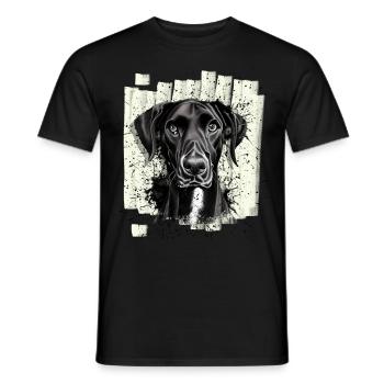Chien Dogue Dogue Noir - T-shirt homme - noir - Devant - AI Model Male 178 light (178cm)