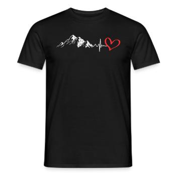 Bergsteiger klettern Wanderer Summit - Männer T-Shirt - Schwarz - Vorne - AI Model Male 178 light (178cm)
