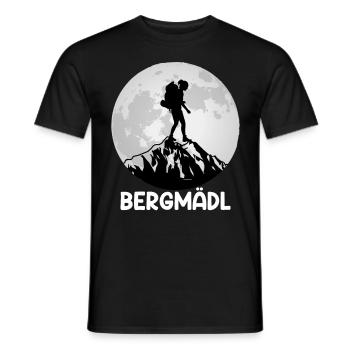 Bergfan Bergmädl Bergsteiger Wanderer klettern - Männer T-Shirt - Schwarz - Vorne - AI Model Male 178 light (178cm)