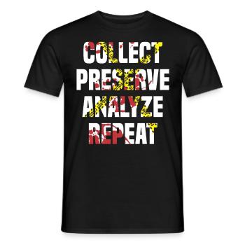 Forensic Scientist Forensic Forensic Science - Men's T-Shirt - black - Front - AI Model Male 178 light (178cm)