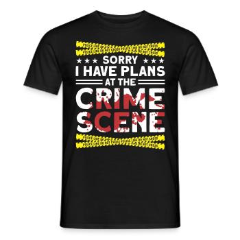 Forensic Scientist Forensic Forensic Science - Men's T-Shirt - black - Front - AI Model Male 178 light (178cm)