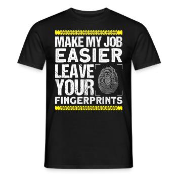 Forensic Scientist Forensic Forensic Science - Men's T-Shirt - black - Front - AI Model Male 178 light (178cm)
