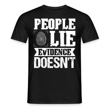 Forensic Scientist Forensic Forensic Science - Men's T-Shirt - black - Front - AI Model Male 178 light (178cm)