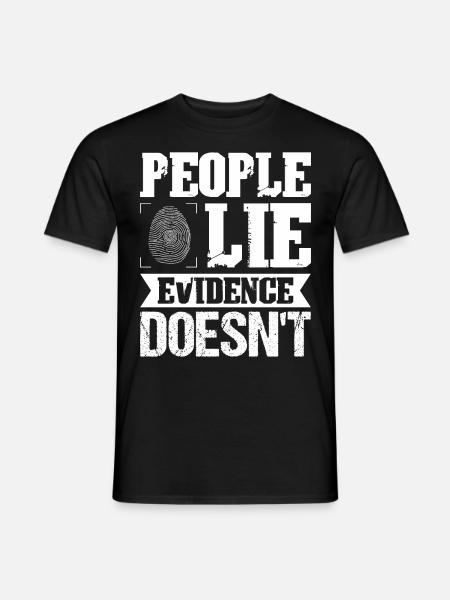 Gerichtsmediziner Forensiker Forensik - Männer T-Shirt - Schwarz