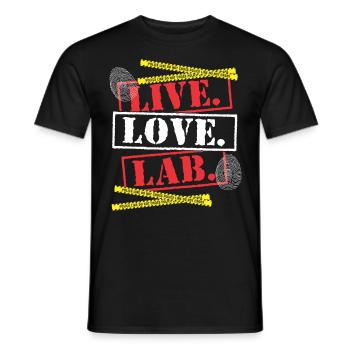 Gerichtsmediziner Forensiker Forensik - Männer T-Shirt - Schwarz - Vorne - AI Model Male 178 light (178cm)