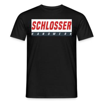 Schlosser T-Shirt - Männer T-Shirt - Schwarz - Vorne - AI Model Male 178 light (178cm)