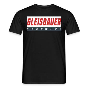 Gleisbauer T-Shirt - Männer T-Shirt - Schwarz - Vorne - AI Model Male 178 light (178cm)