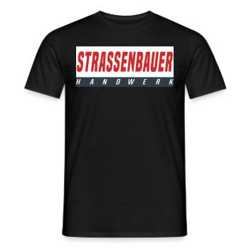 Strassenbauer T-Shirt - Männer T-Shirt - Schwarz - Vorne - AI Model Male 178 light (178cm)