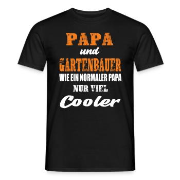 Papa und Gartenbauer - Männer T-Shirt - Schwarz - Vorne - AI Model Male 178 light (178cm)