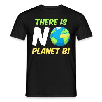 There is no Planet B Umweltschutz Mission Erde - Männer T-Shirt - Schwarz - Vorne - AI Model Male 178 light (178cm)