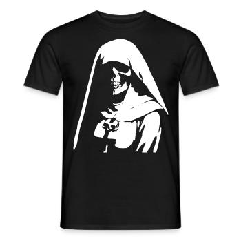 Fearless and Mysterious Supernatural Nun T-Shirts - Men's T-Shirt - black - Front - AI Model Male 178 light (178cm)