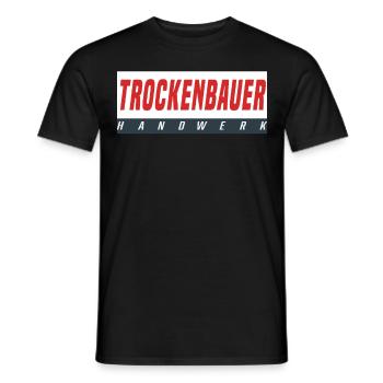 Trockenbauer T-Shirt - Männer T-Shirt - Schwarz - Vorne - AI Model Male 178 light (178cm)