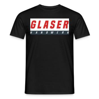 Glaser T-Shirt - Männer T-Shirt - Schwarz - Vorne - AI Model Male 178 light (178cm)