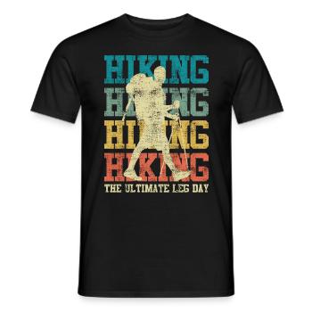 Ultimate Leg Day Randonnée pour les fans de montagne - T-shirt homme - noir - Devant - AI Model Male 178 light (178cm)