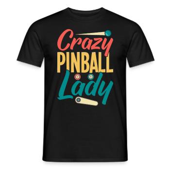 Flipper Retro Pinball Flipperautomat Bumper - T-shirt homme - noir - Devant - AI Model Male 178 light (178cm)