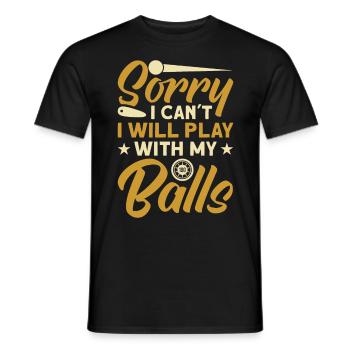 Flipper Retro Pinball Flipperautomat Bumper - Men's T-Shirt - black - Front - AI Model Male 178 light (178cm)