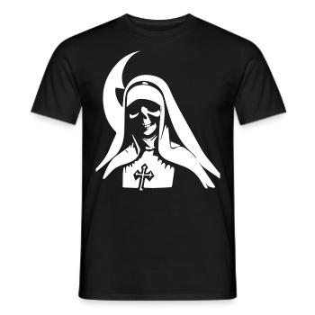 Libérez vos ténèbres intérieures Nonne satanique, occulte, - T-shirt homme - noir - Devant - AI Model Male 178 light (178cm)