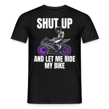 Motorcycle Lifestyle / Motorrad / Motorräder biker - Männer T-Shirt - Schwarz - Vorne - AI Model Male 178 light (178cm)