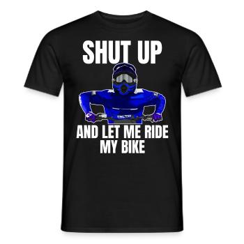 Motocross / Enduro / Freestyle mx / Dirtbike retro - Men's T-Shirt - black - Front - AI Model Male 178 light (178cm)