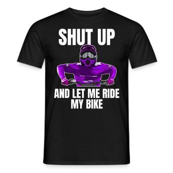 Motocross / Enduro / Freestyle mx / Dirtbike retro - Men's T-Shirt - black - Front - AI Model Male 178 light (178cm)
