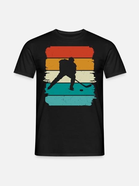 Eishockey Ice Hockey - Männer T-Shirt - Schwarz