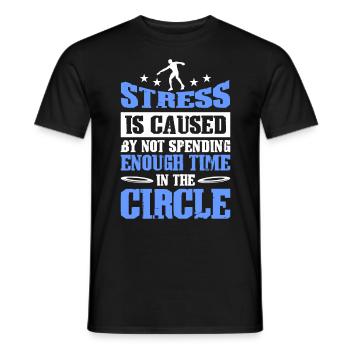 Discus Throw Discus Thrower Athletics Discus - Men's T-Shirt - black - Front - AI Model Male 178 light (178cm)