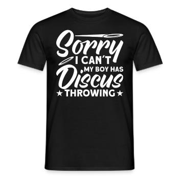 Discus Throw Discus Thrower Athletics Discus - Men's T-Shirt - black - Front - AI Model Male 178 light (178cm)