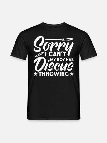 Diskuswurf Diskuswerfer Leichtathletik Diskus - Männer T-Shirt - Schwarz