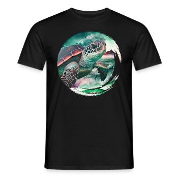 Save the Ocean Keep it Clean Umweltschutz - Männer T-Shirt - Schwarz - Vorne - AI Model Male 178 light (178cm)