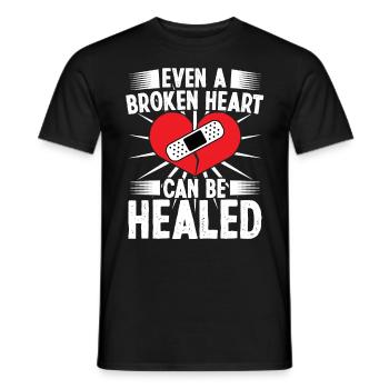 Herzchirurg Broken Heart Can Healed Herzchirurgie - Männer T-Shirt - Schwarz - Vorne - AI Model Male 178 light (178cm)
