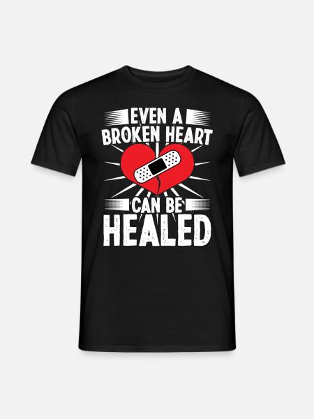Cardiac Surgeon Broken Heart Can Healed Cardiac Surgery - Men's T-Shirt - black