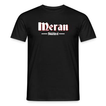 Meran Südtirol - Männer T-Shirt - Schwarz - Vorne - AI Model Male 178 light (178cm)