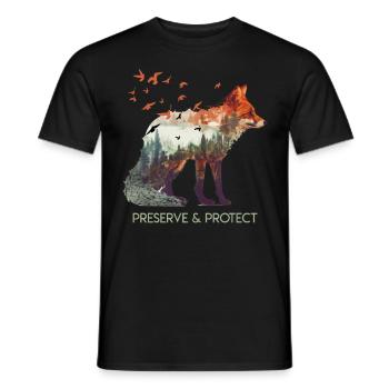 Umweltschutz Artenschutz Rettet die Erde - Männer T-Shirt - Schwarz - Vorne - AI Model Male 178 light (178cm)