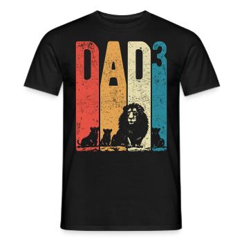 Dad Up 3 Daddy Up 3 Enfants Triple Daddy Leo - T-shirt homme - noir - Devant - AI Model Male 178 light (178cm)
